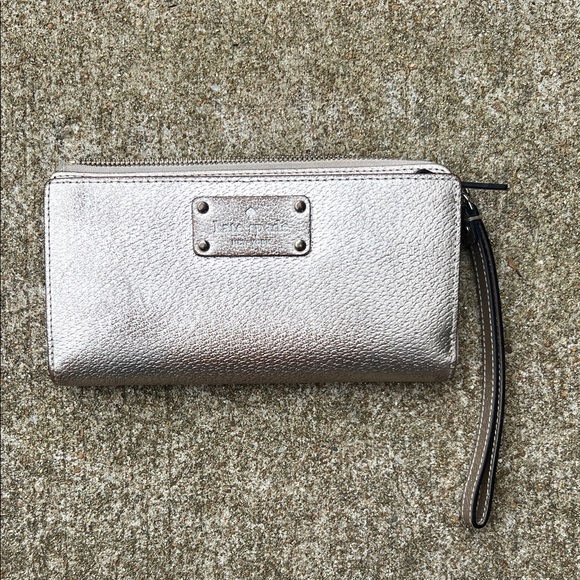 Kate Spade Zipper Wallet Gold - Picture 1 of 8